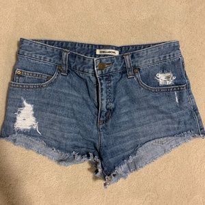 Billabong Distressed Denim Shorts Size 26